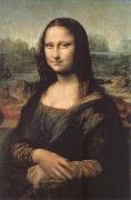Leonardo  Da Vinci Mona lisa oil on canvas
